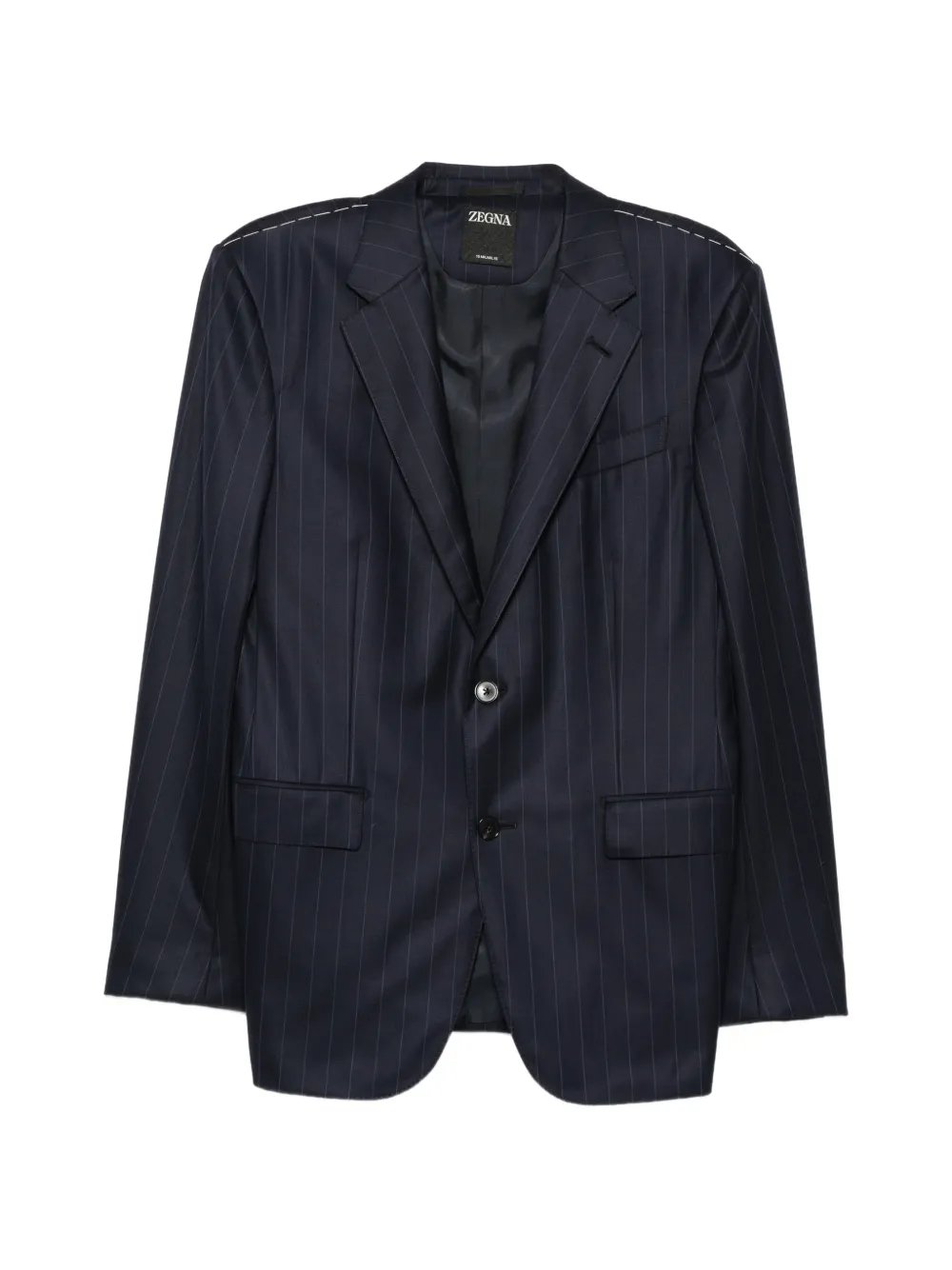 Zegna pinstripe-pattern wool suit - Blu