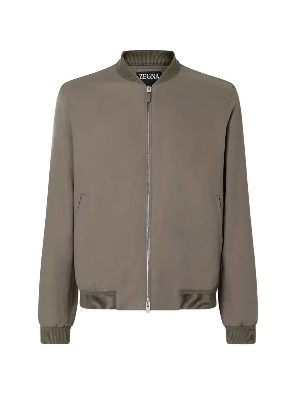 Zegna Oasi Lino bomber jacket - Grigio