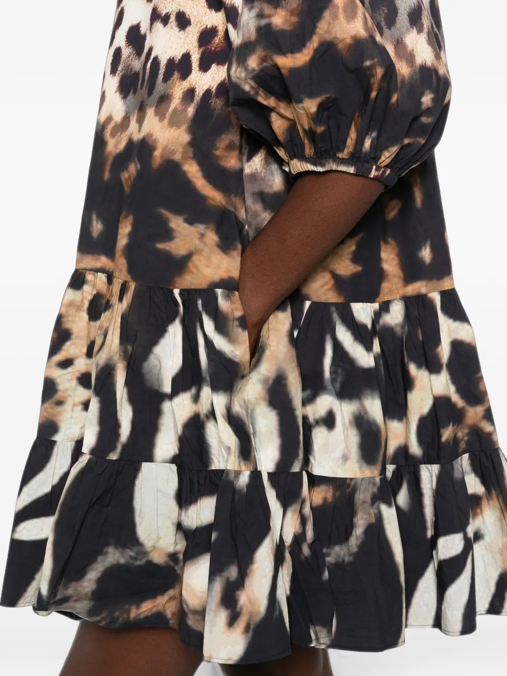 Camilla Jurk met luipaardprint Bruin