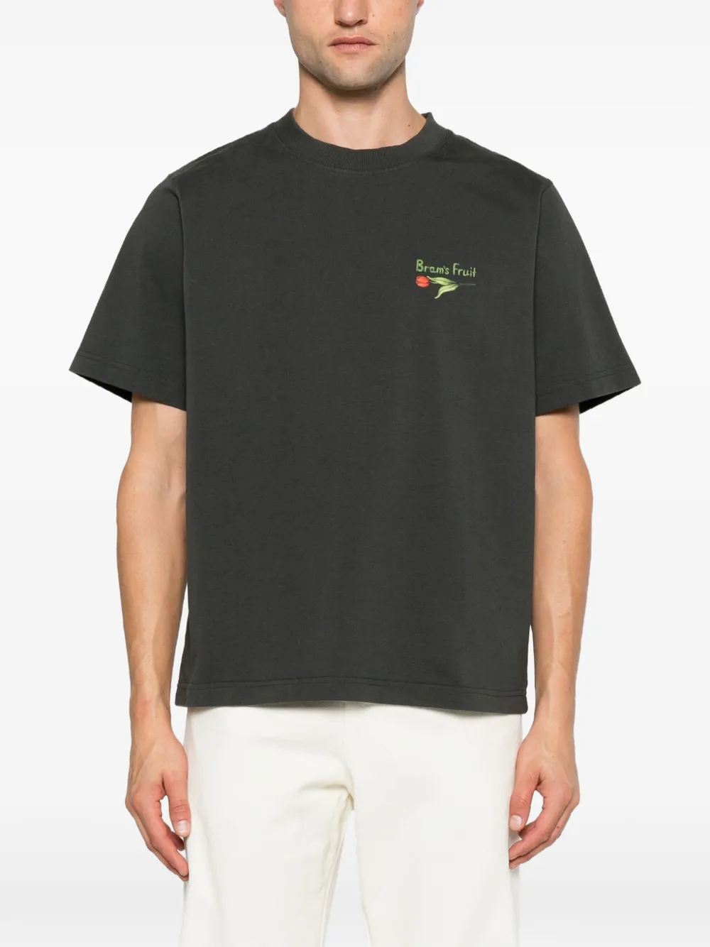 Bram s Fruit T-shirt met bloemenprint Grijs