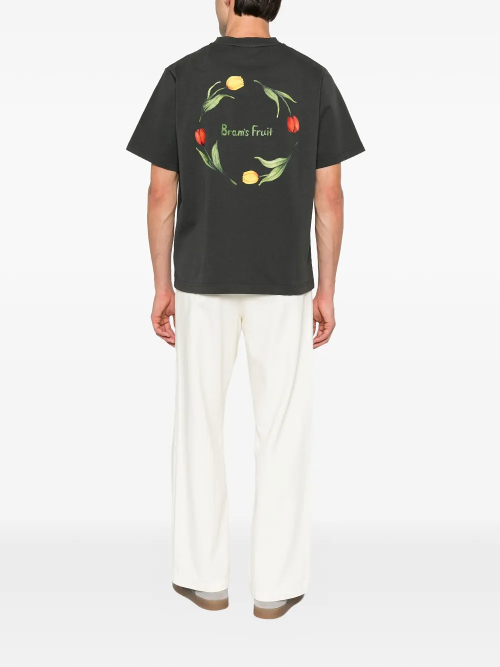 Bram s Fruit T-shirt met bloemenprint Grijs