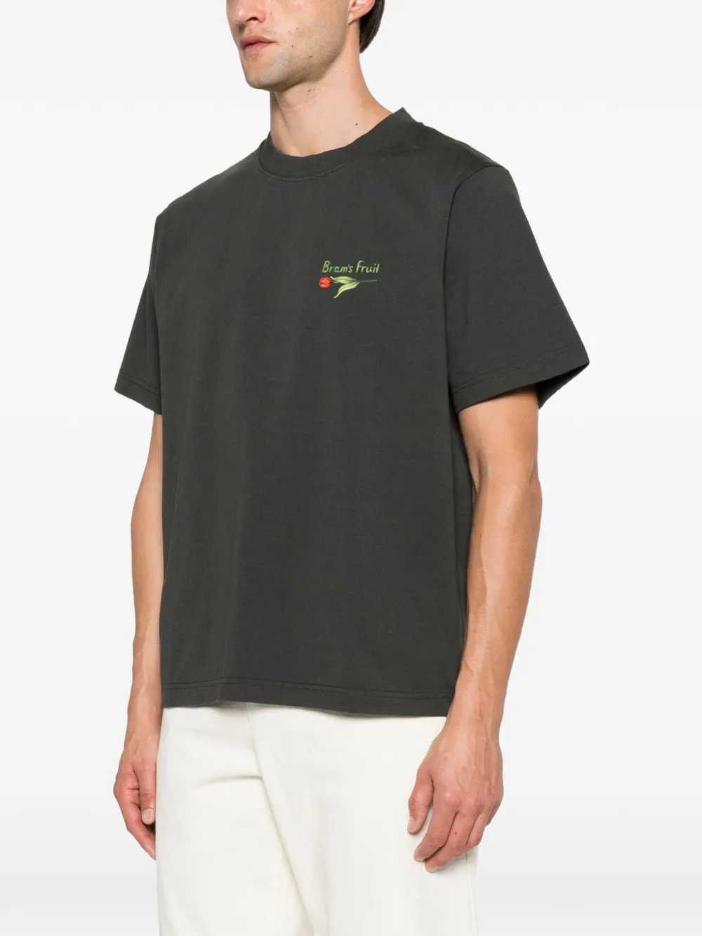 Bram s Fruit T-shirt met bloemenprint Grijs