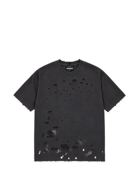 WARMAN distressed paint-splatter T-shirt