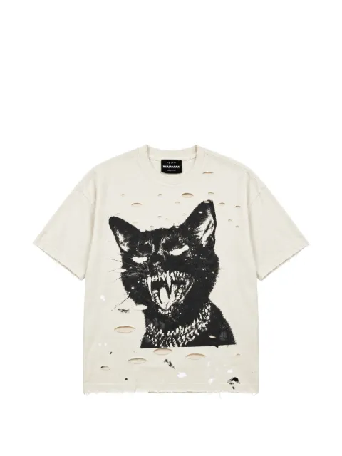 WARMAN cat-print T-shirt