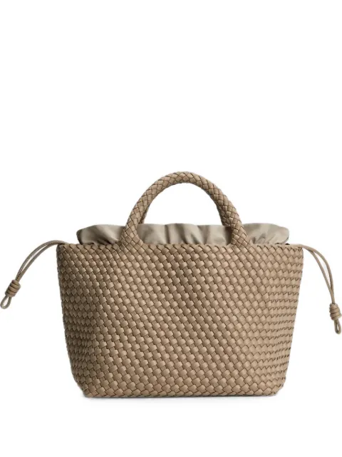 MARREA medium woven-texture tote bag