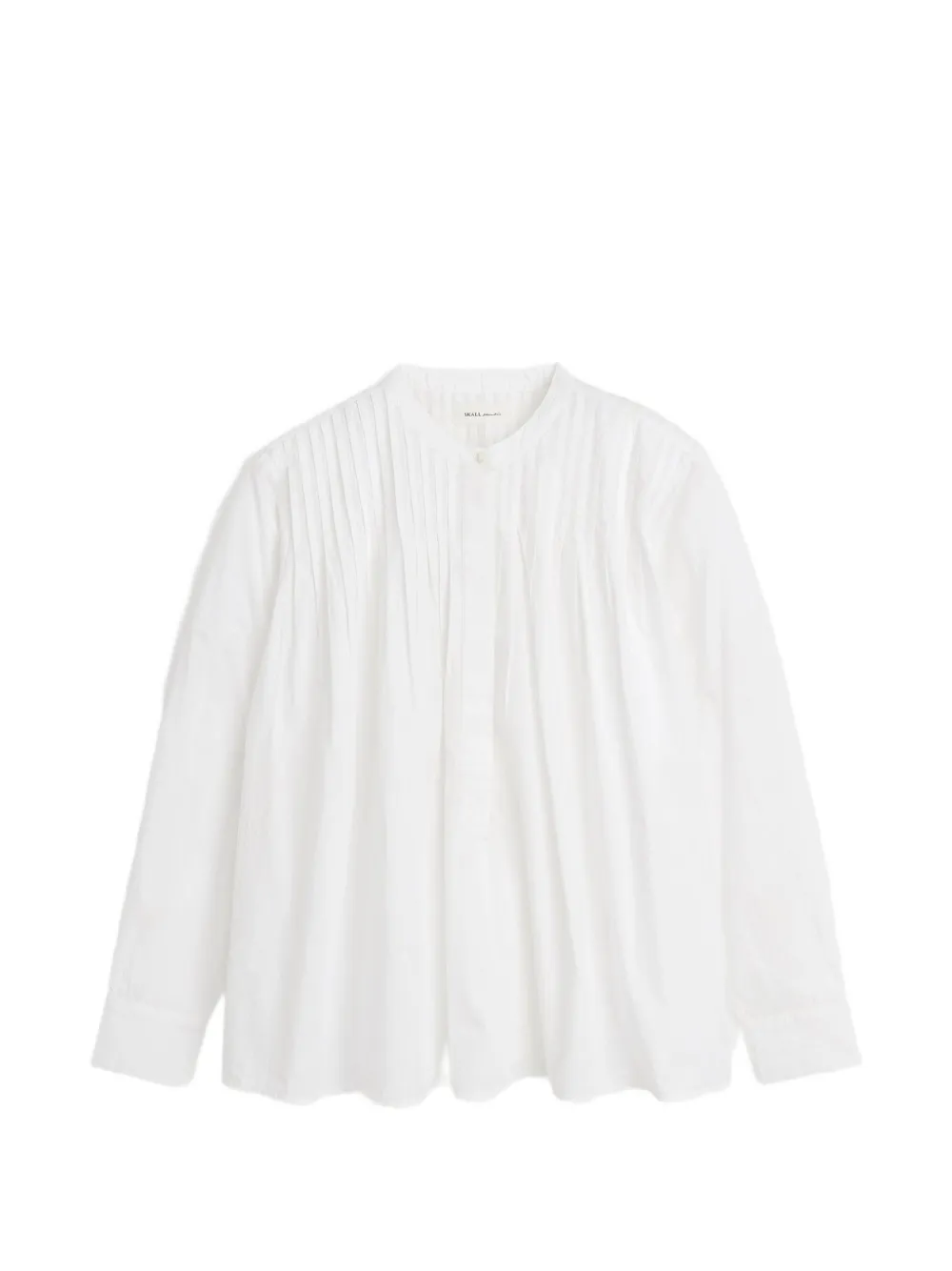 Skall Studio pintuck-detail Dot shirt - Blanc Skall Studio pintuck-detail Dot shirt - Blanc