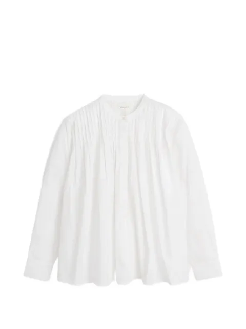 Skall Studio camisa con detalle de pliegues y lunares