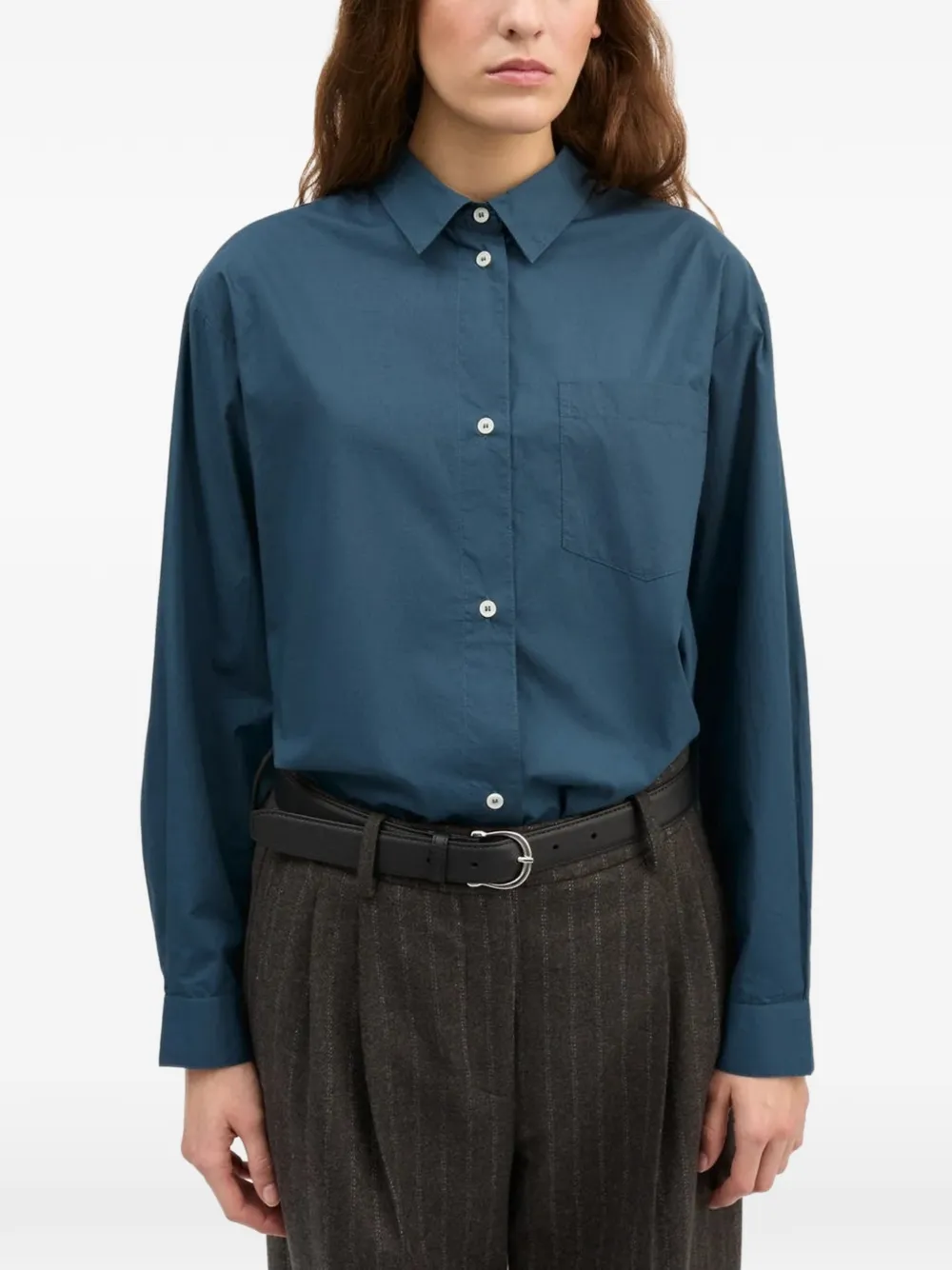 Skall Studio Edgar oversized shirt Blauw