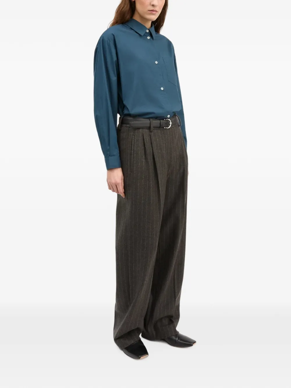 Skall Studio Edgar oversized shirt Blauw