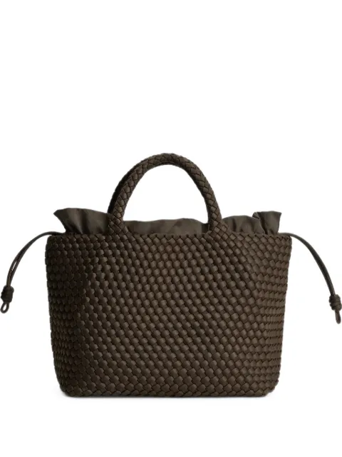 MARREA medium woven-texture tote bag