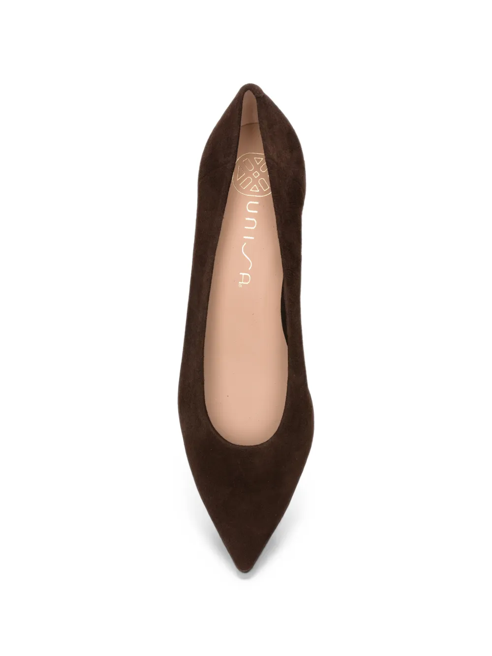 Unisa pointed-toe suede heeled pumps Bruin