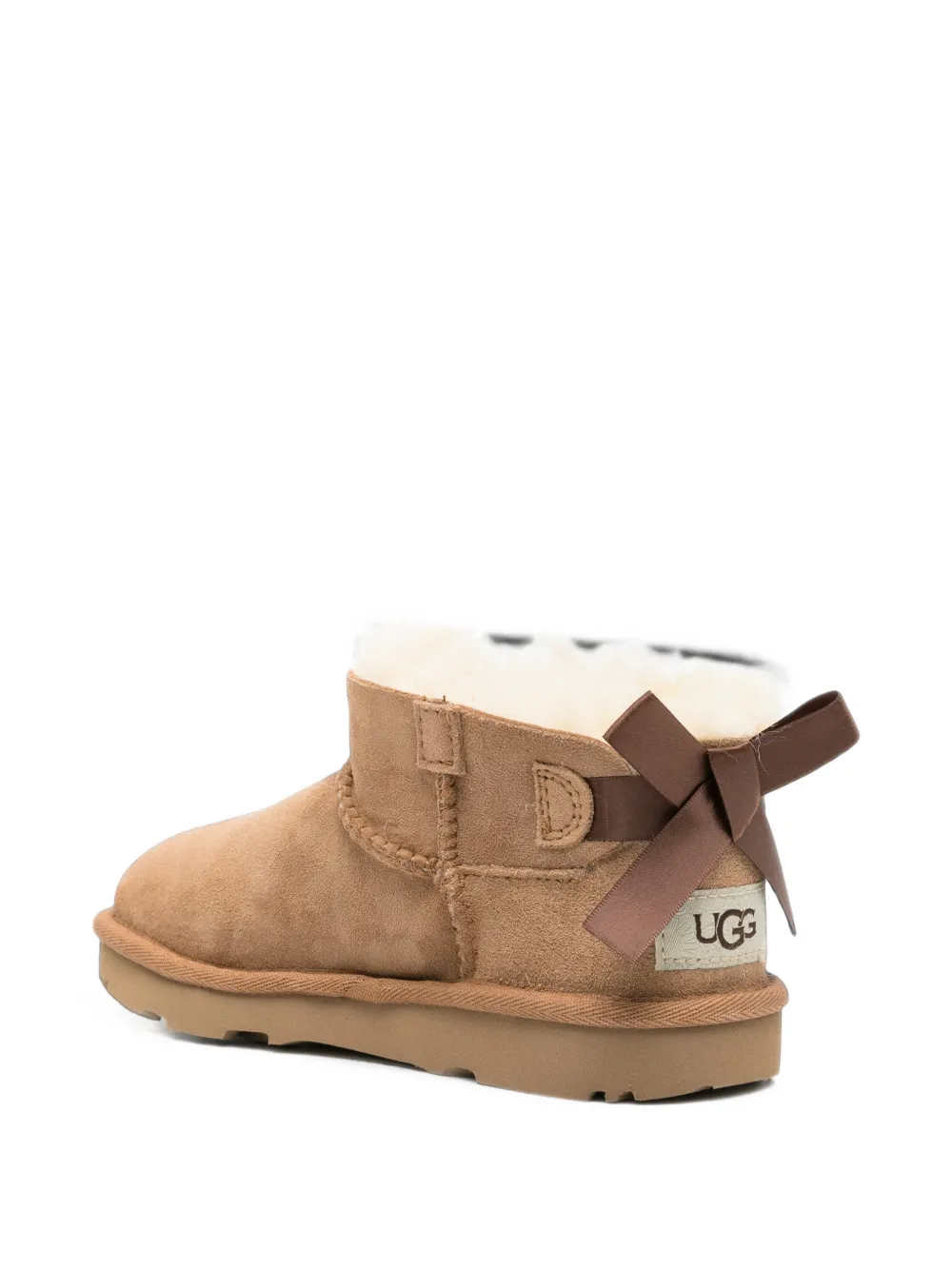 UGG Kids Ultra Mini Bailey bow-detail suede boots Bruin