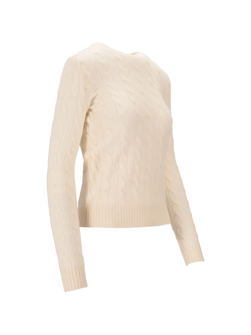 Polo Ralph Lauren Julianna kabelgebreide trui Beige