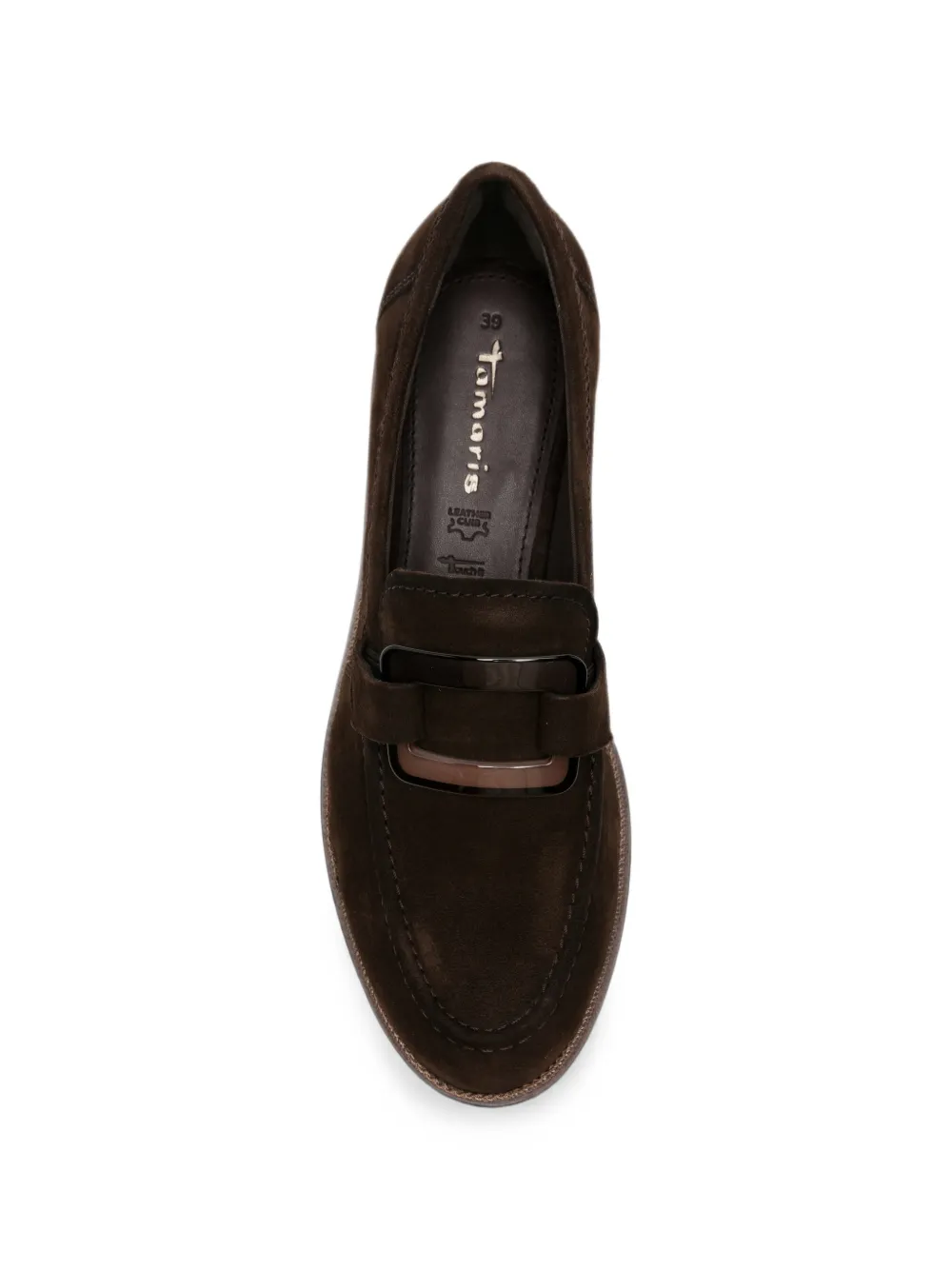 TAMARIS buckle-detail lug-sole loafers Bruin