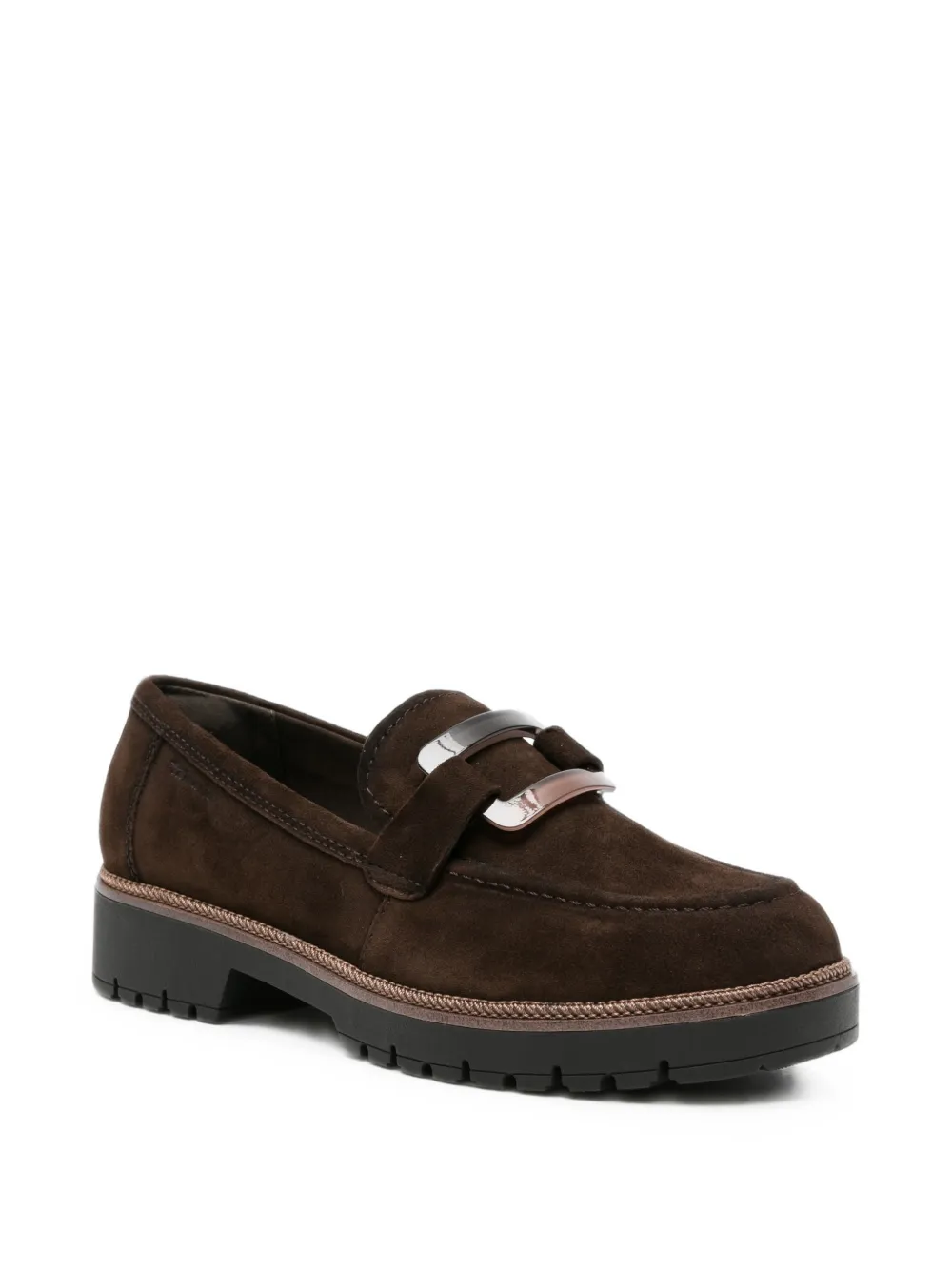 TAMARIS buckle-detail lug-sole loafers Bruin