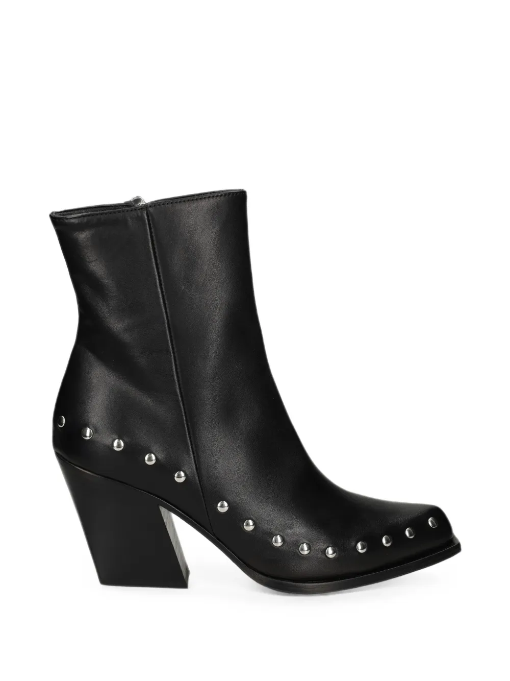 Vic Matie Studded Leather Boots In Black