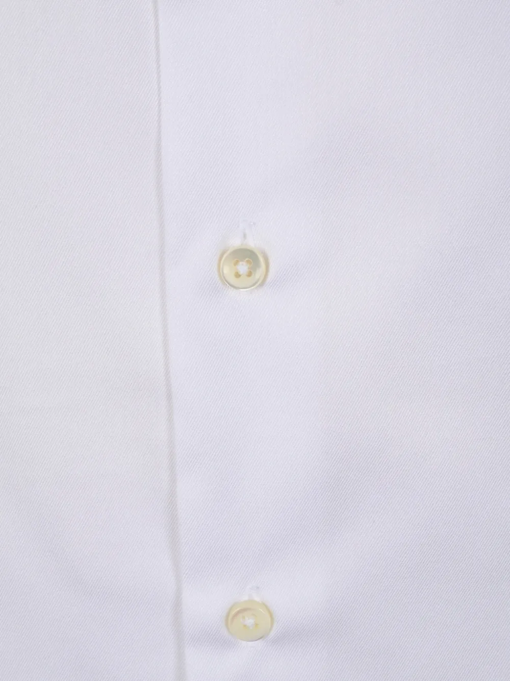 Canali Twill overhemd met gespreide kraag Wit