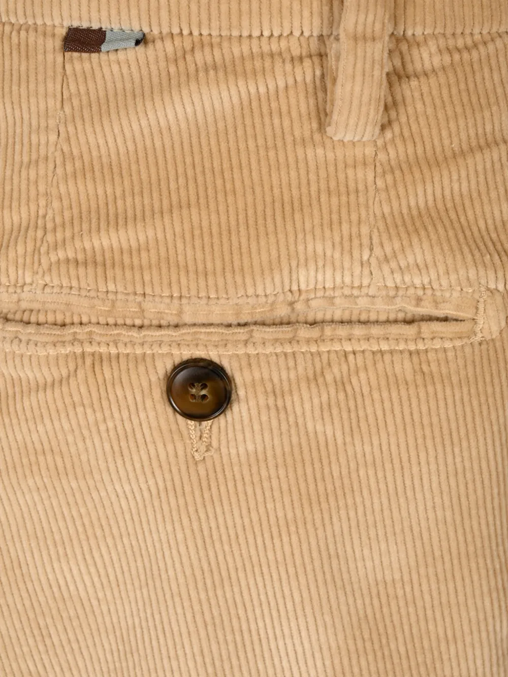 Canali corduroy-textured trousers Beige