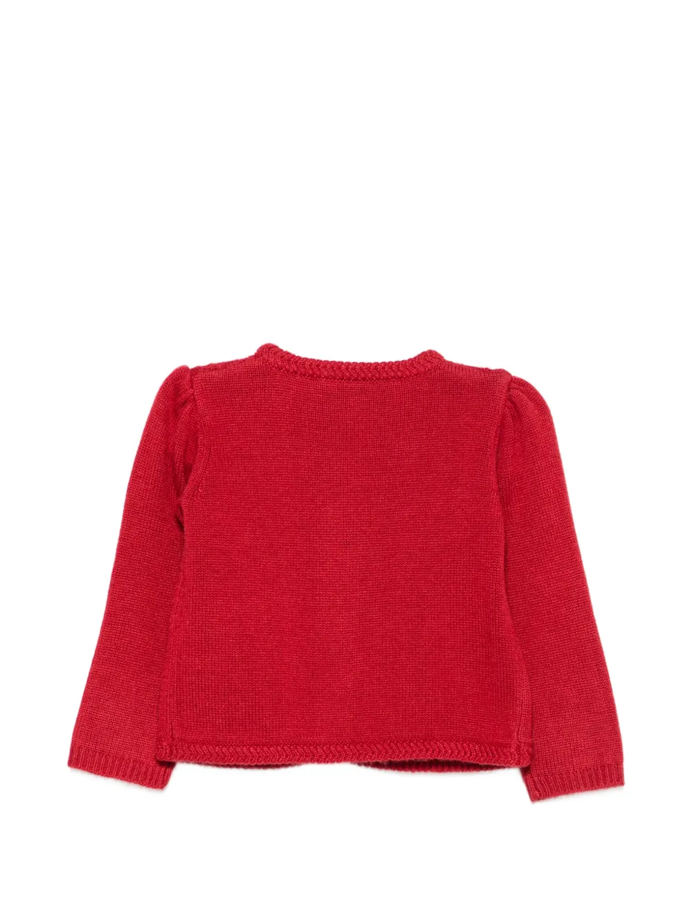 Tartine Et Chocolat Kabelgebreid vest Rood