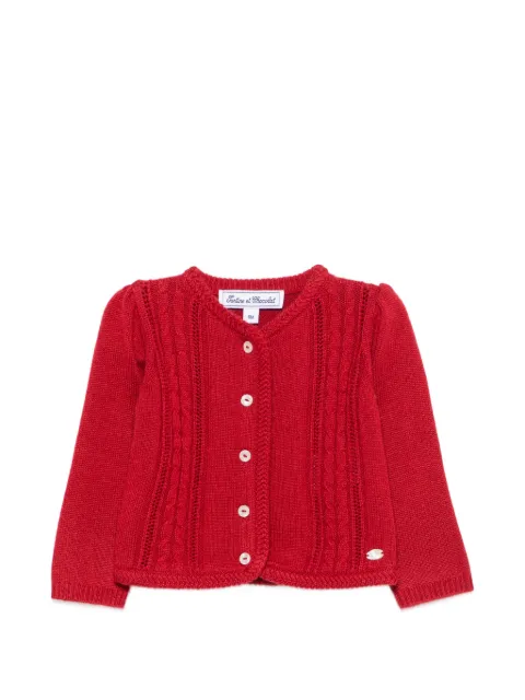 Tartine Et Chocolat cable-knit cardigan