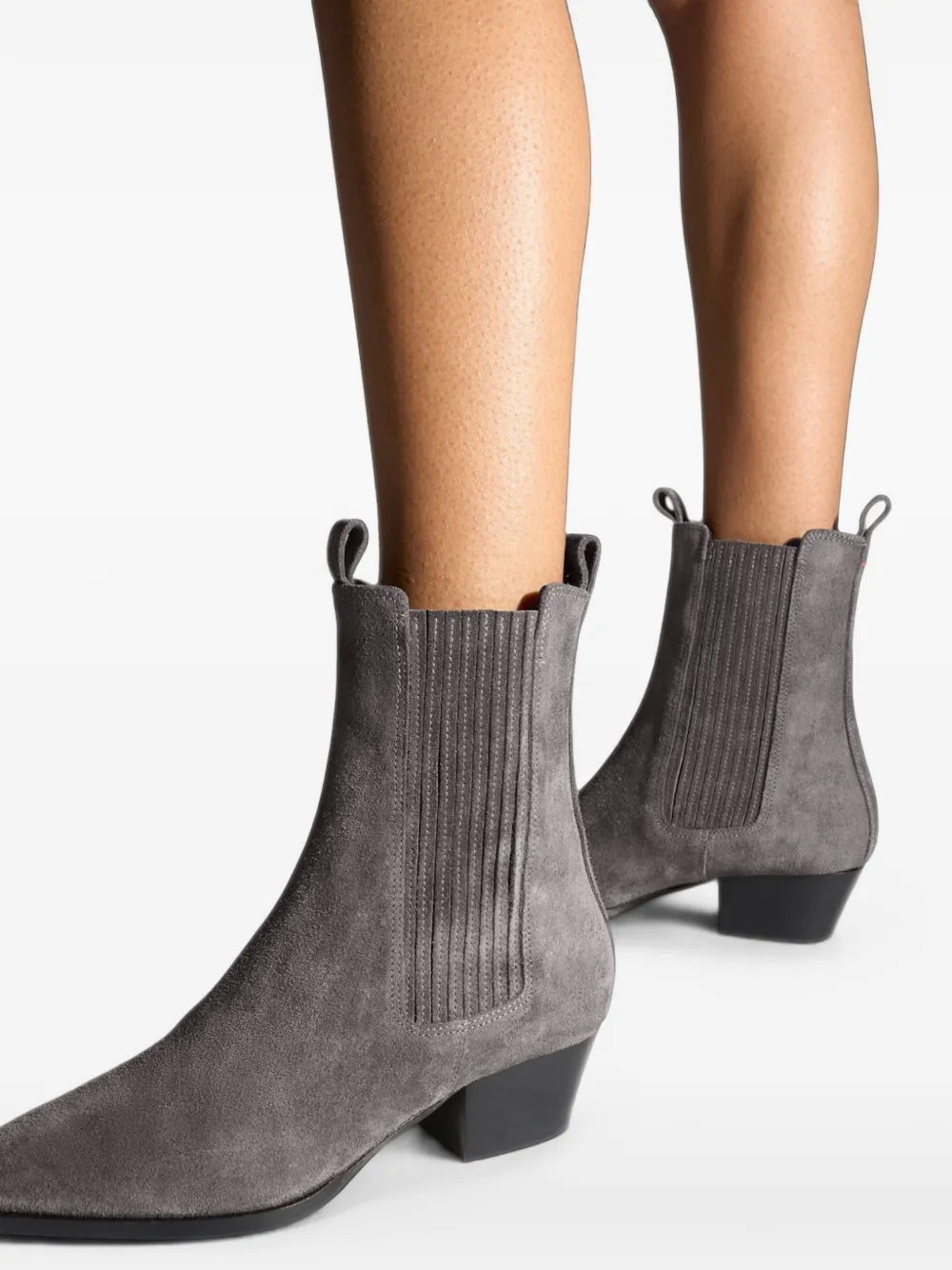Aeyde Agata suede ankle boots Grijs