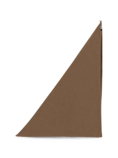 extreme cashmere fine-knit bandana scarf