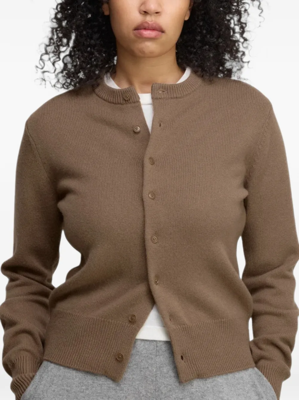 extreme cashmere Nº435 Little Lamb cardigan Bruin