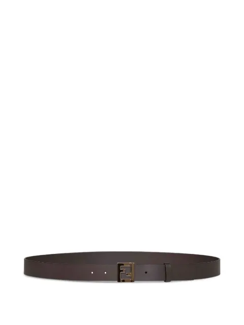 FENDI FF plaque leather belt