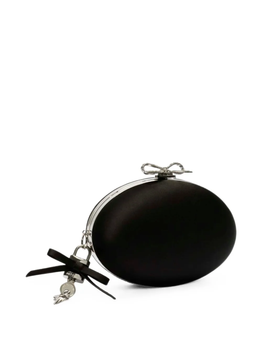 Self-Portrait Clutch met striksluiting Zwart