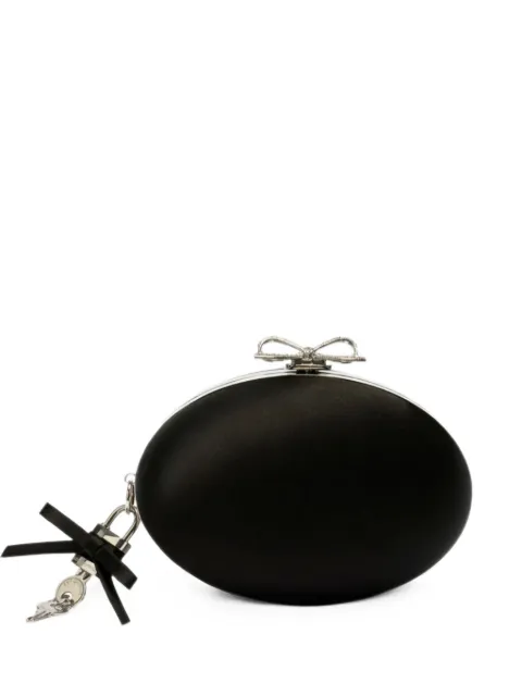 Self-Portrait bow-clasp clutch bag
