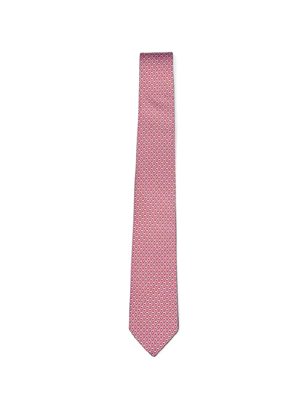 Ferragamo Gancini silk tie - Rosso