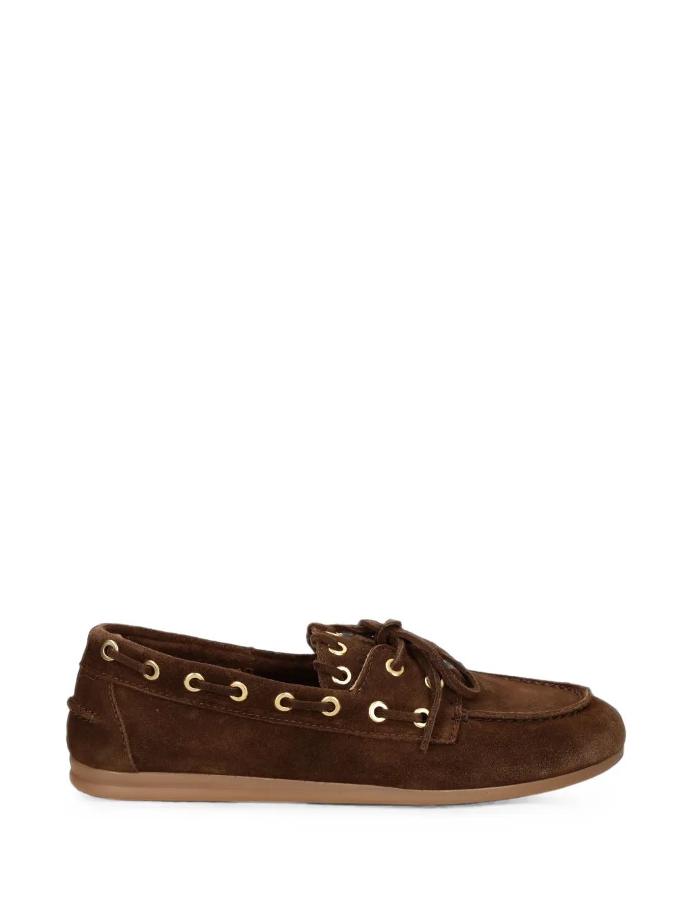 Posa lace-up suede loafers - Marrone
