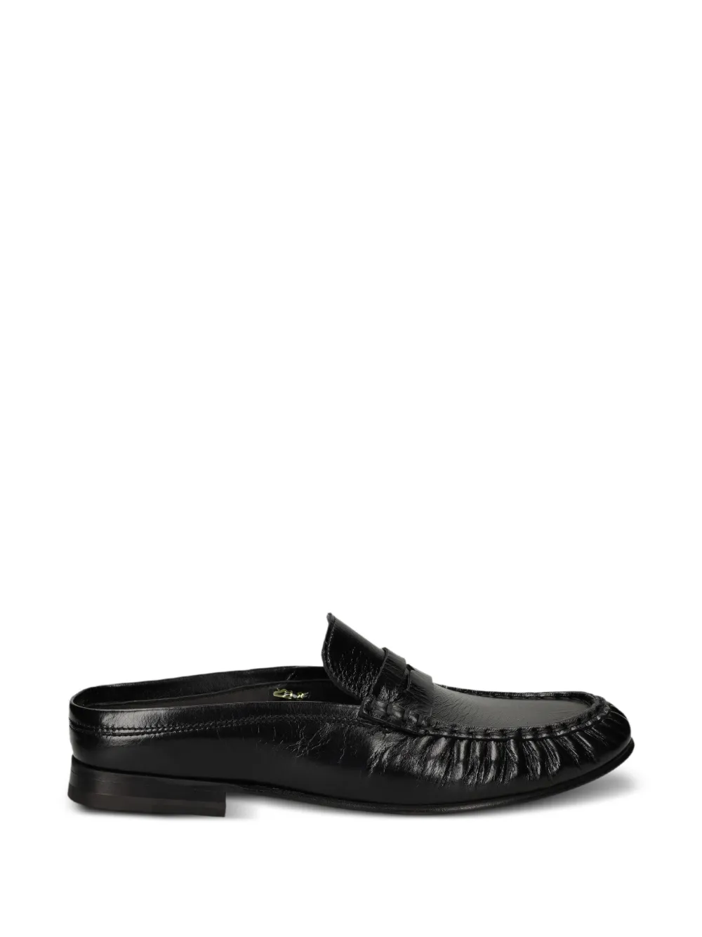 Posa crinkled-effect loafers - Nero