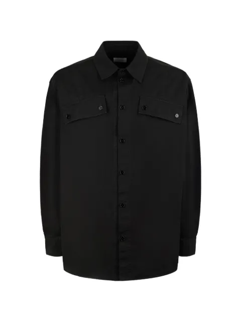 Off-White logo-print button-up overshirt