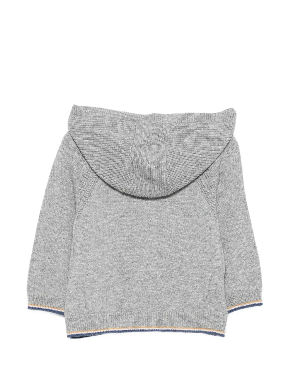 Tartine Et Chocolat zip-up knitted hoodie Grijs