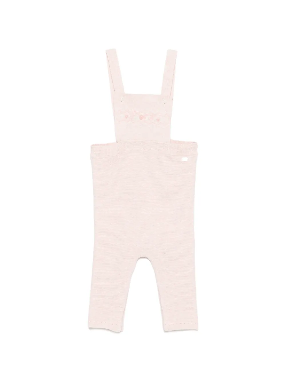 Tartine Et Chocolat embroidered knit dungarees - Rosa