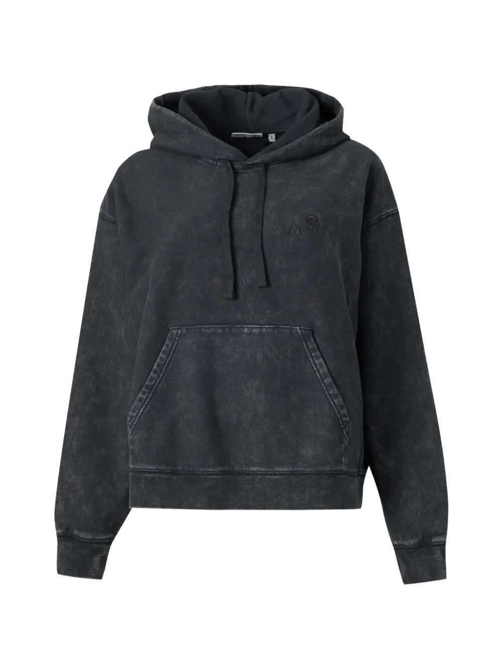 Carhartt WIP Lambert acid-wash logo-embroidered hoodie - Nero
