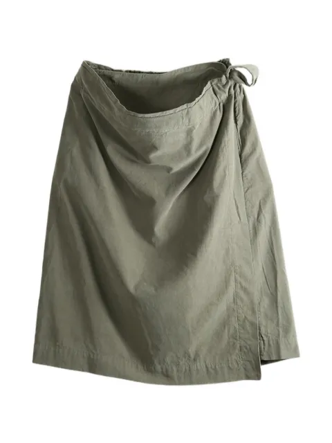 Casey Casey wrap-style gathered midi skirt