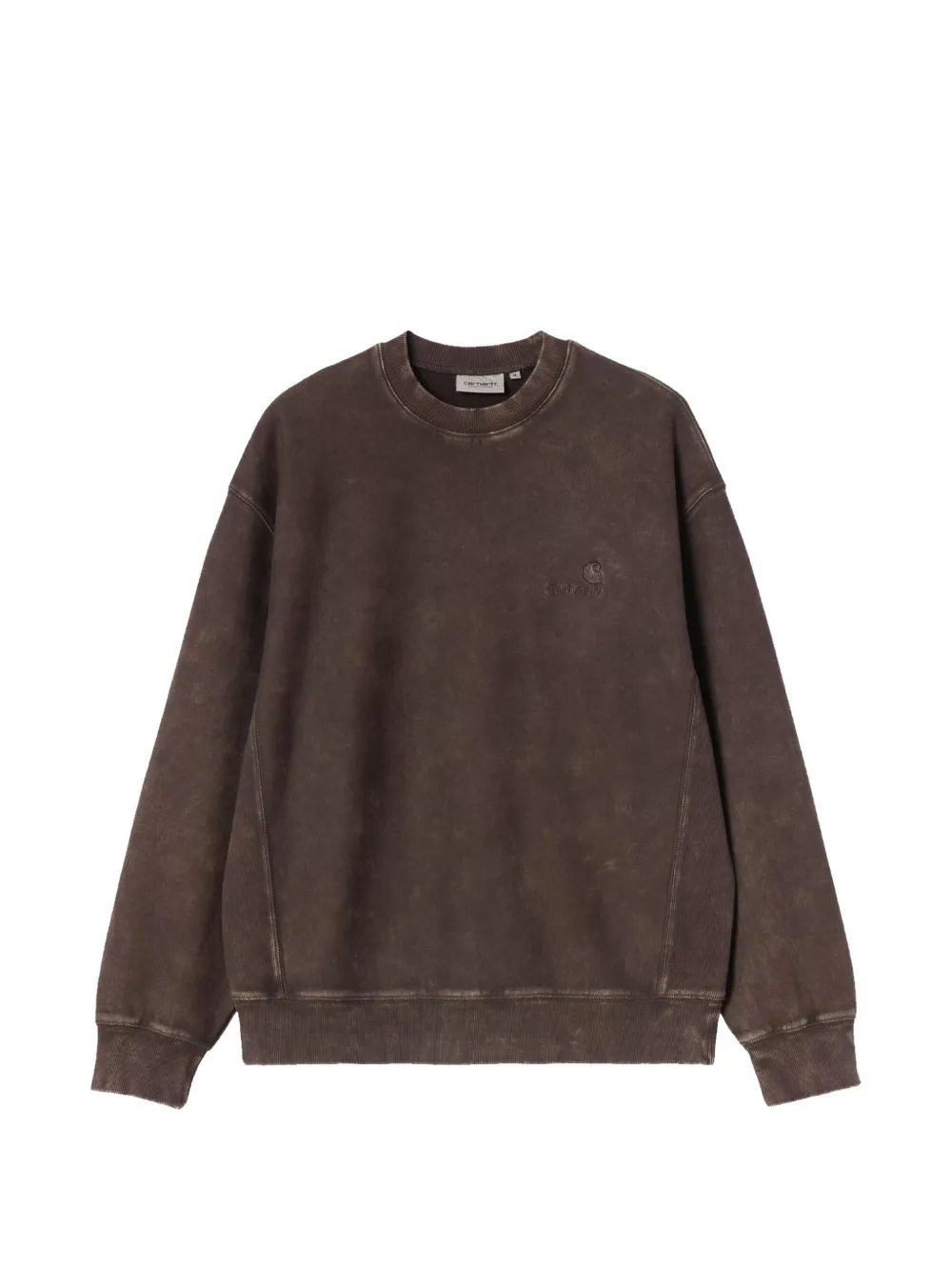 Carhartt Lambert Embroidered Sweatshirt In Brown
