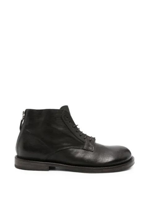 Moma lace-up rear-zip boots