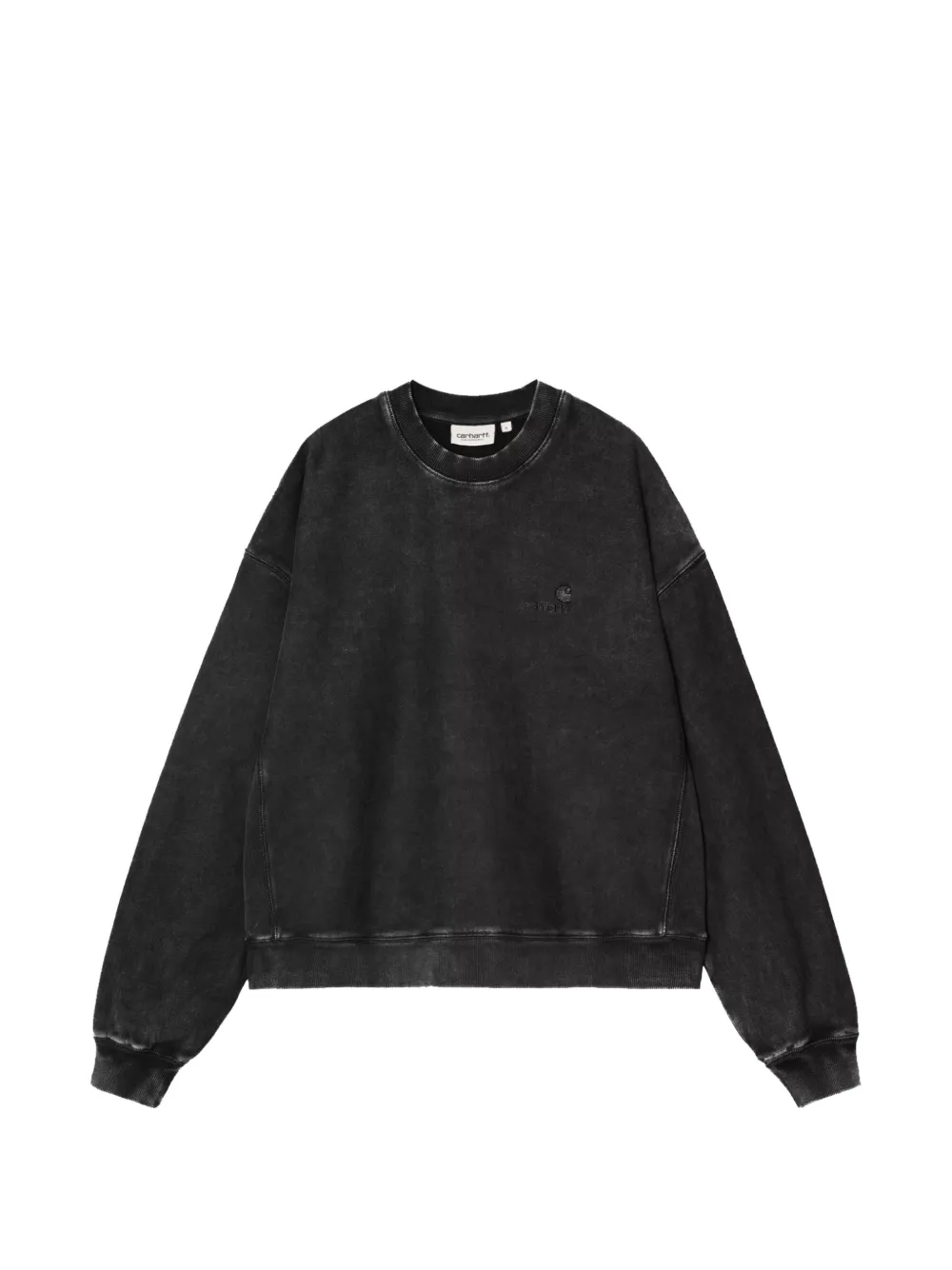 Carhartt Lambert Embroidered-logo Sweatshirt In Black