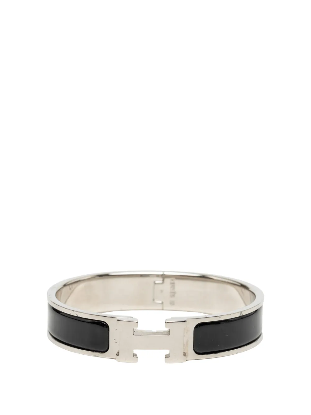 Hermès Pre-Owned 2000-2026 Narrow Enamel Clic H Bracelet PM costume bracelet - Nero