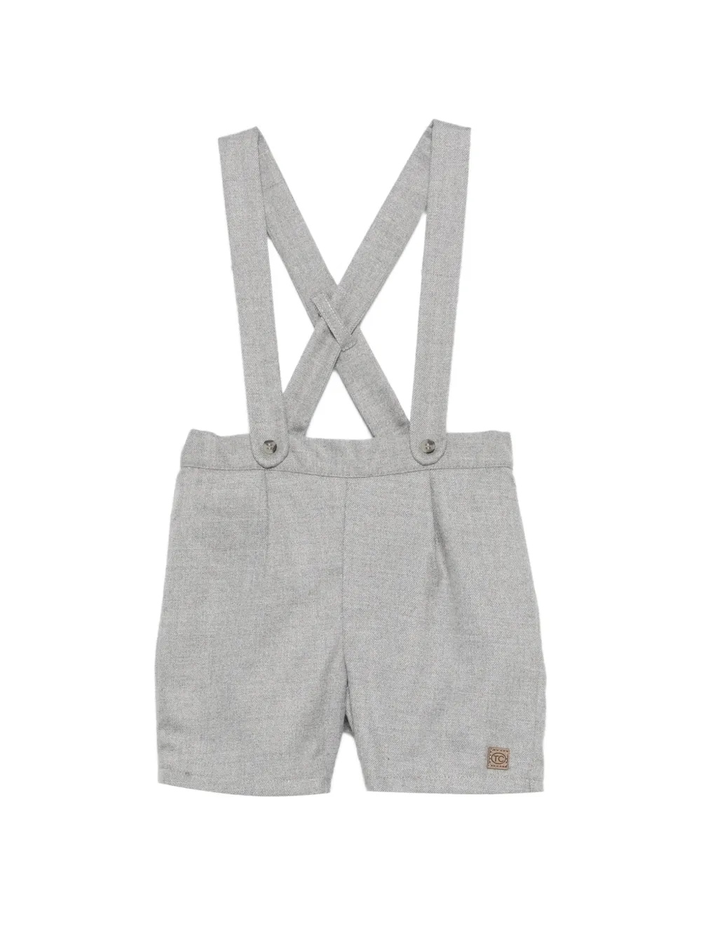 Tartine Et Chocolat button-fastening braces short - Grigio