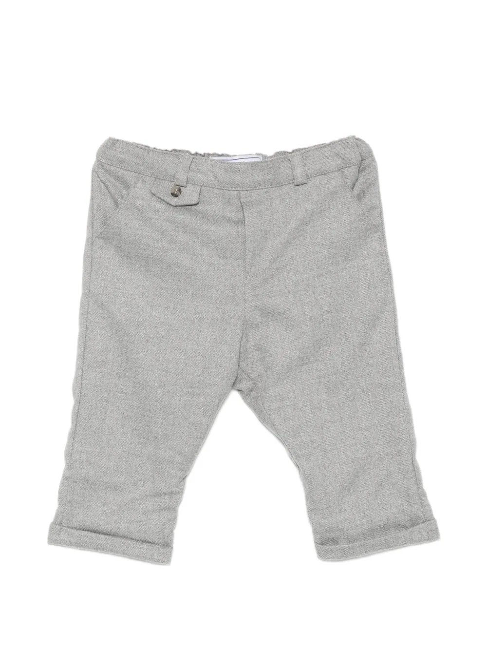 Tartine Et Chocolat flap-pocket cuffed-hem trousers - Grigio