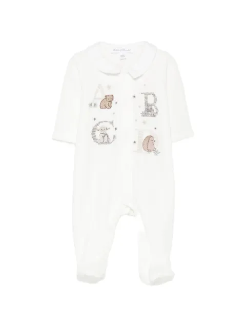 Tartine Et Chocolat embroidered Peter Pan collar sleepsuit