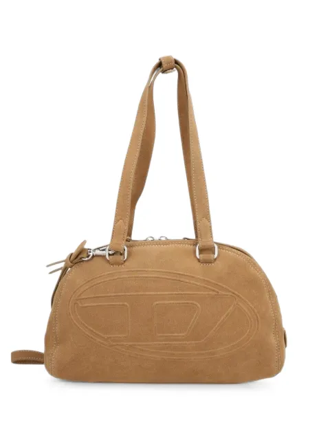 Diesel 1DR dome-suede shoulder bag with Oval D logo