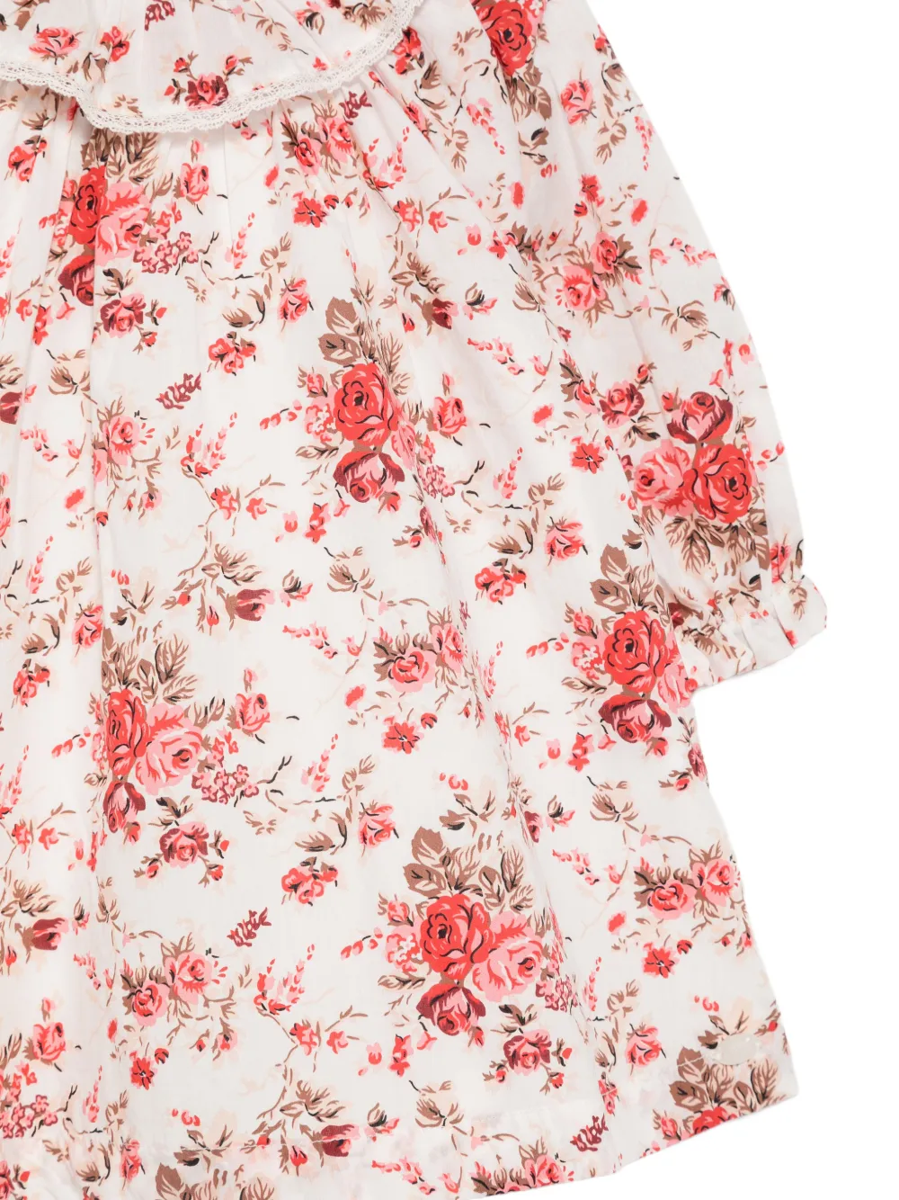 Tartine Et Chocolat floral-print ruffled blouse Wit