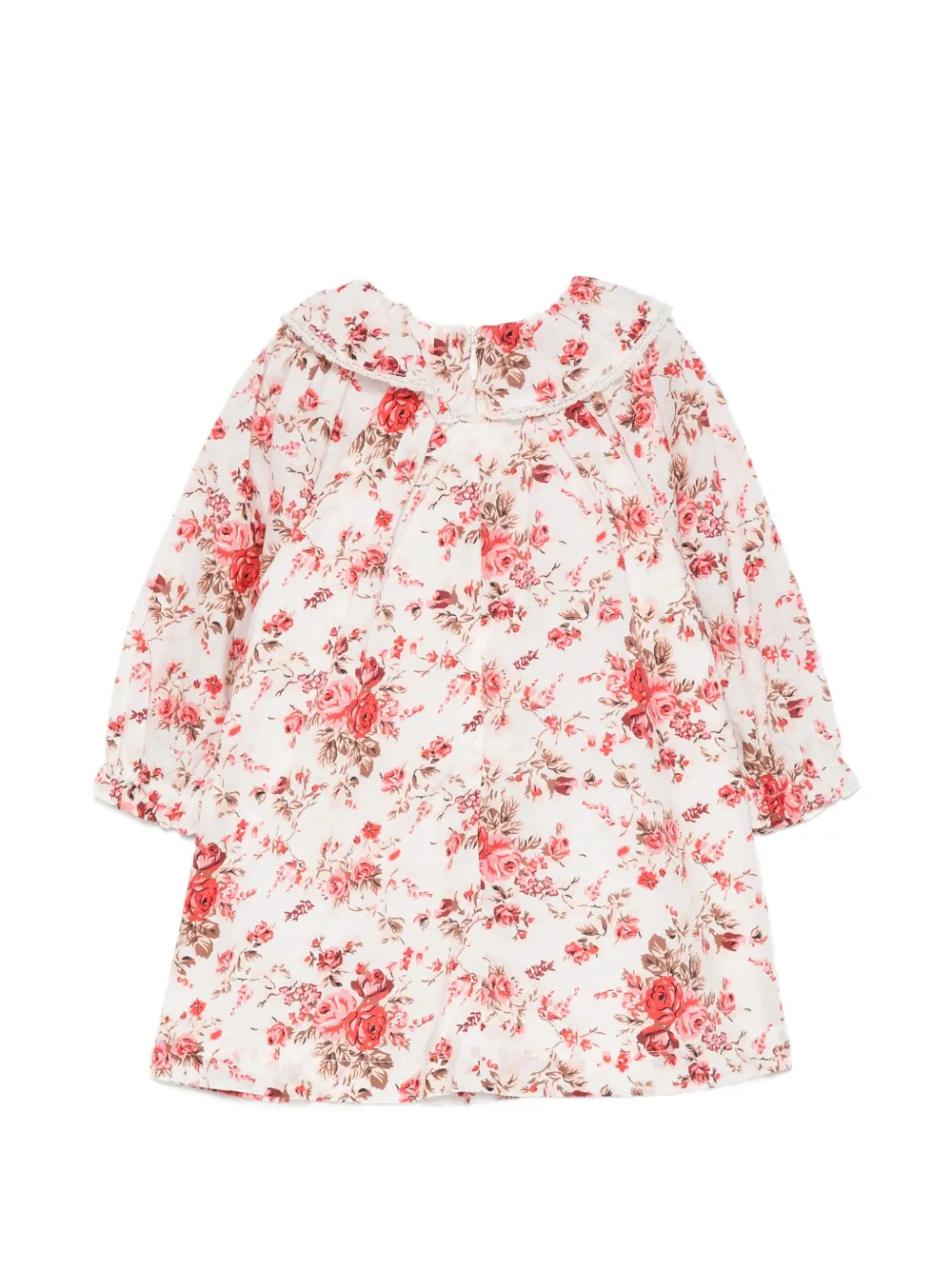 Tartine Et Chocolat floral-print ruffled blouse Wit