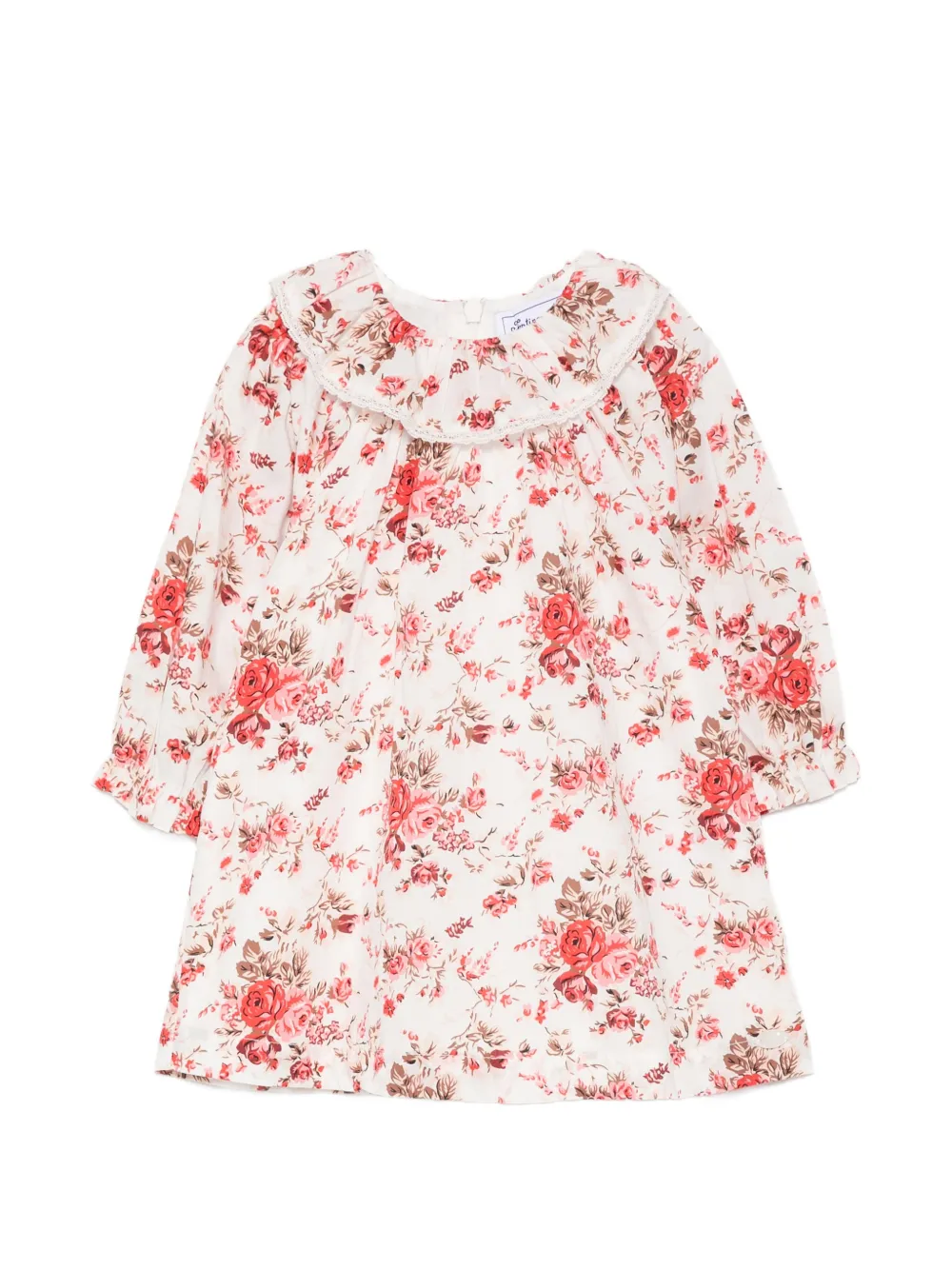 Tartine Et Chocolat floral-print ruffled blouse - Bianco