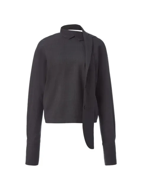 Monse scarf-collar long-sleeve blouse